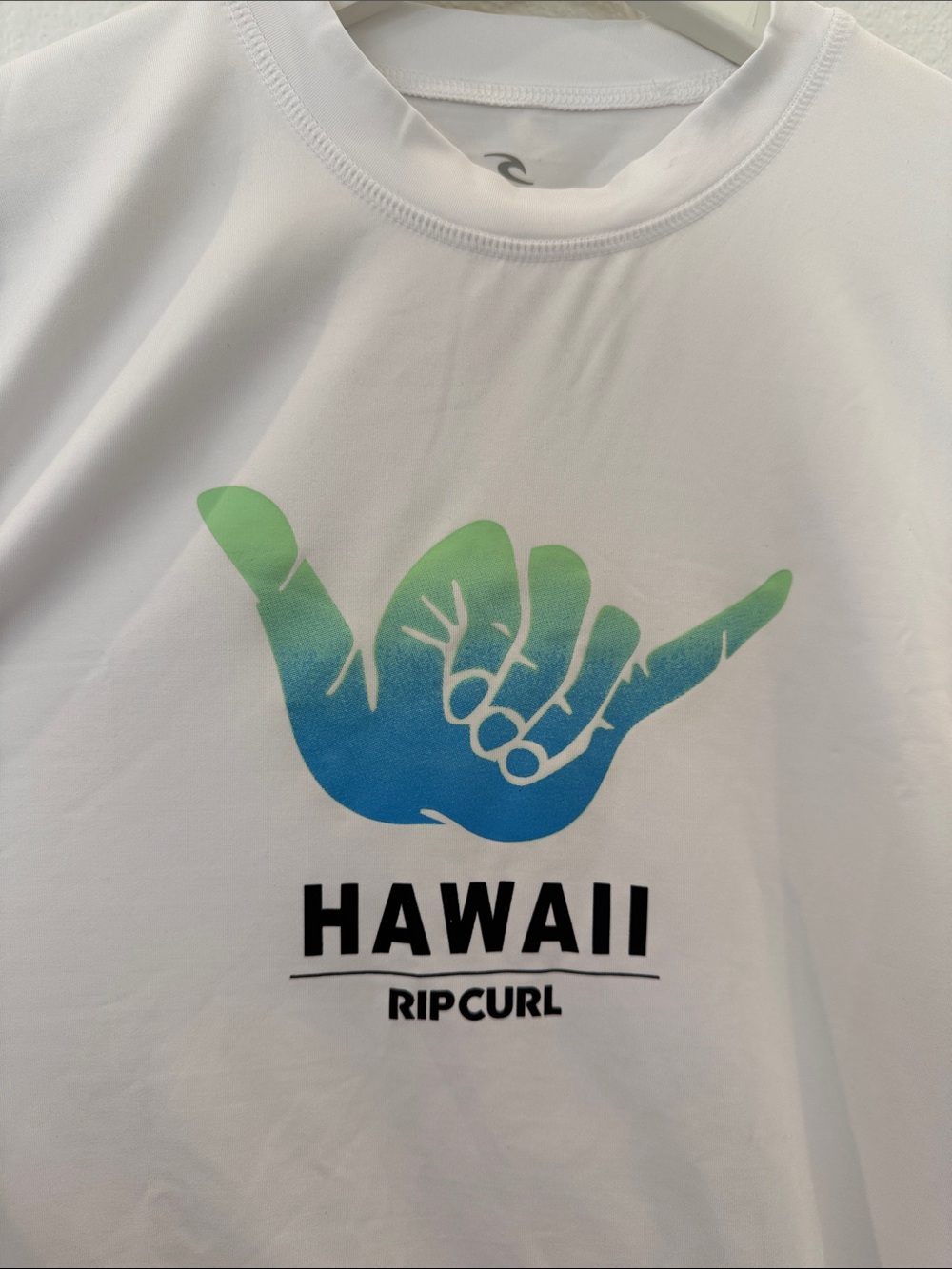 NWT Rip Curl rashguard UPF 50+ Hang loose Hawaii Kids unisex swim size 10 - Picture 3 of 9
